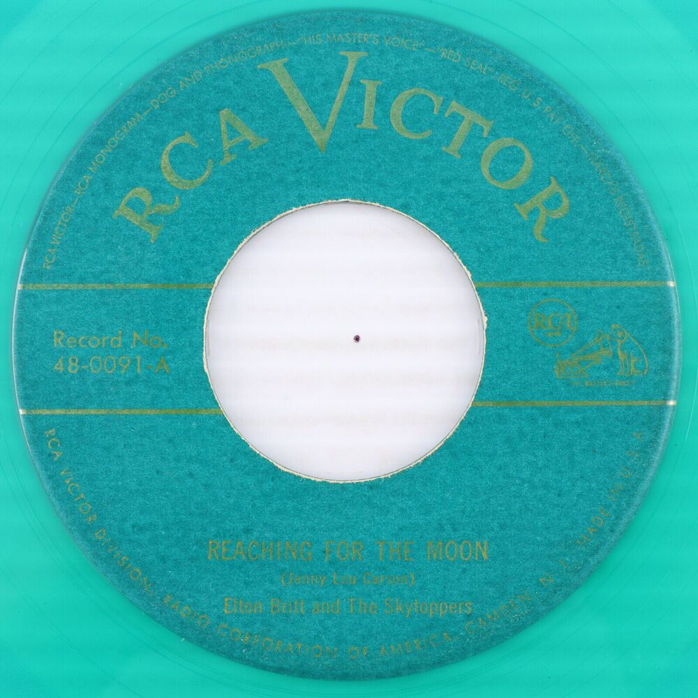 Elton Britt - Reaching For The Moon/Two Hearts  - 1949 7" 45 rpm Record 48-0091